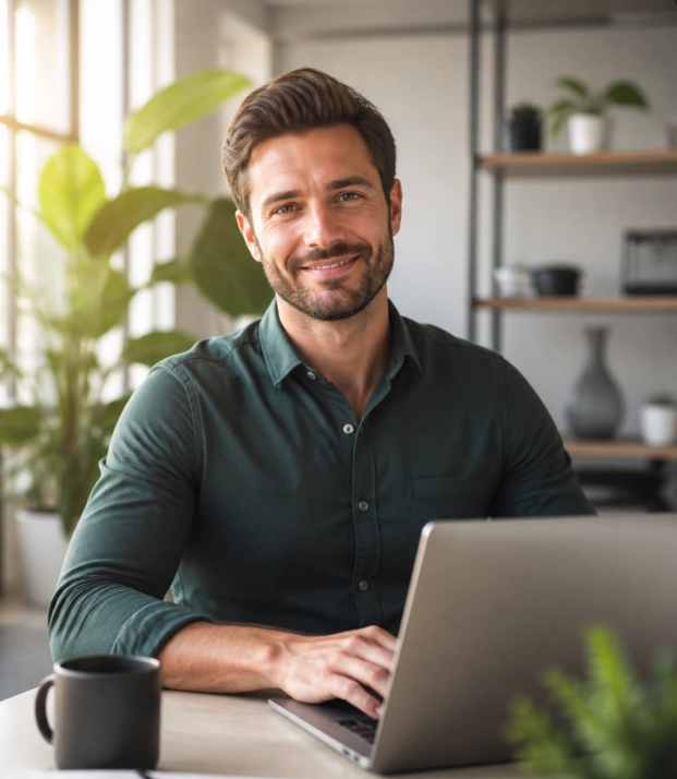 Homebuyer reviewing financial options on a laptop