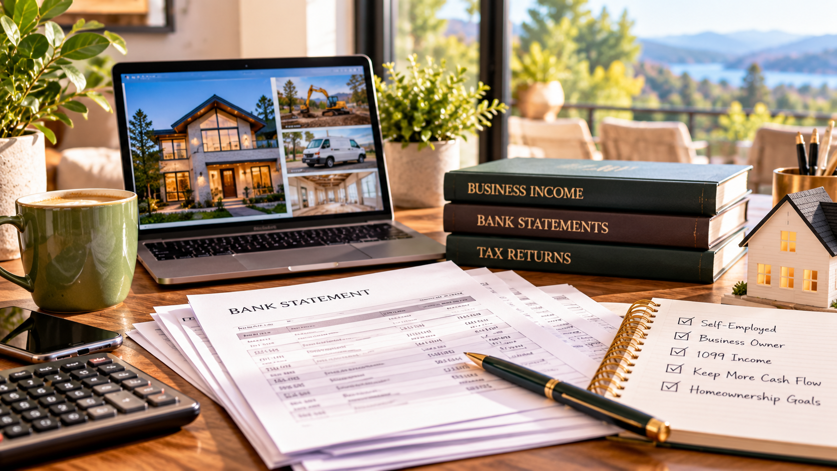 Bank statements, business income records, and homeownership planning tools