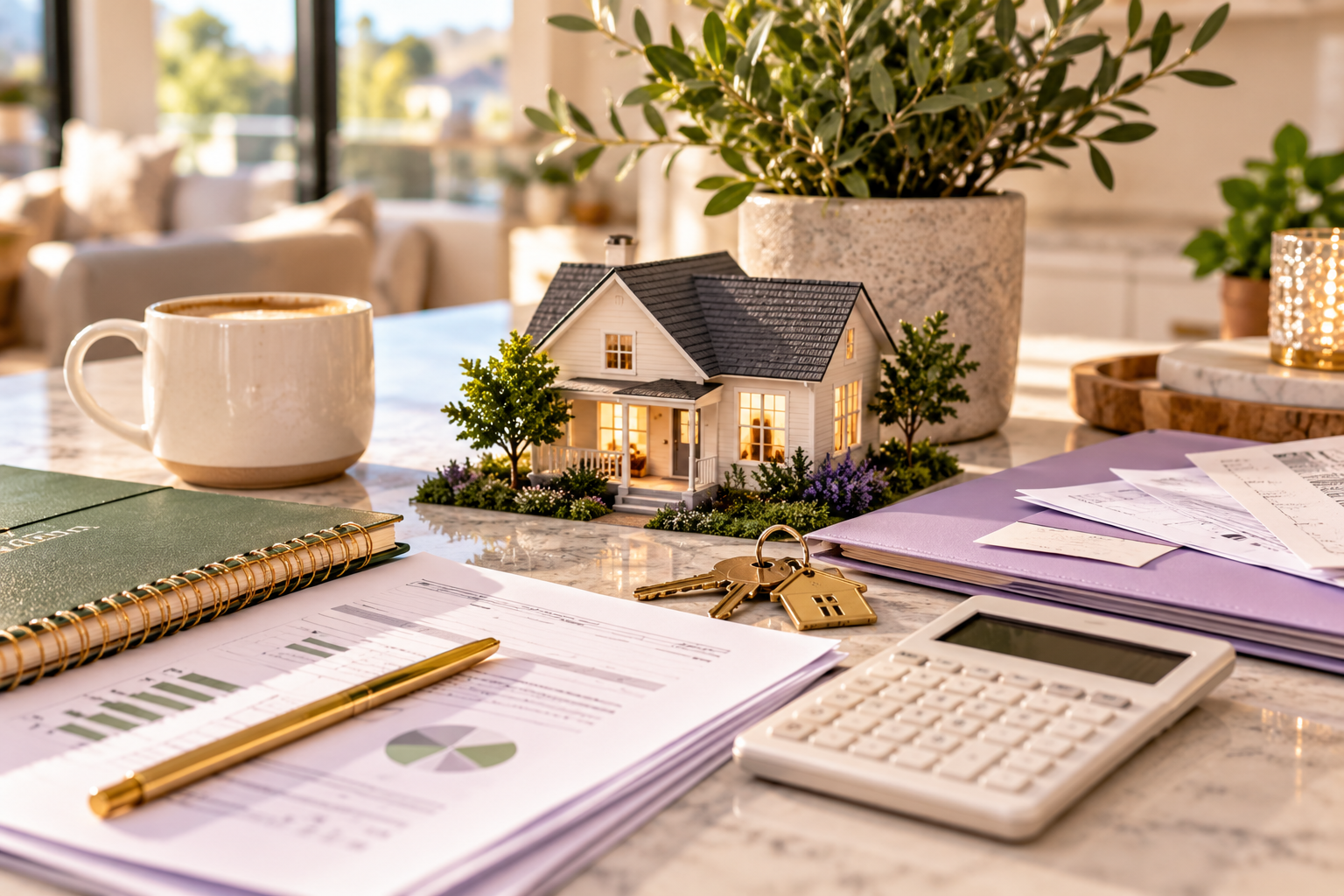 Homeownership planning tools, a small house model, and a household spending plan