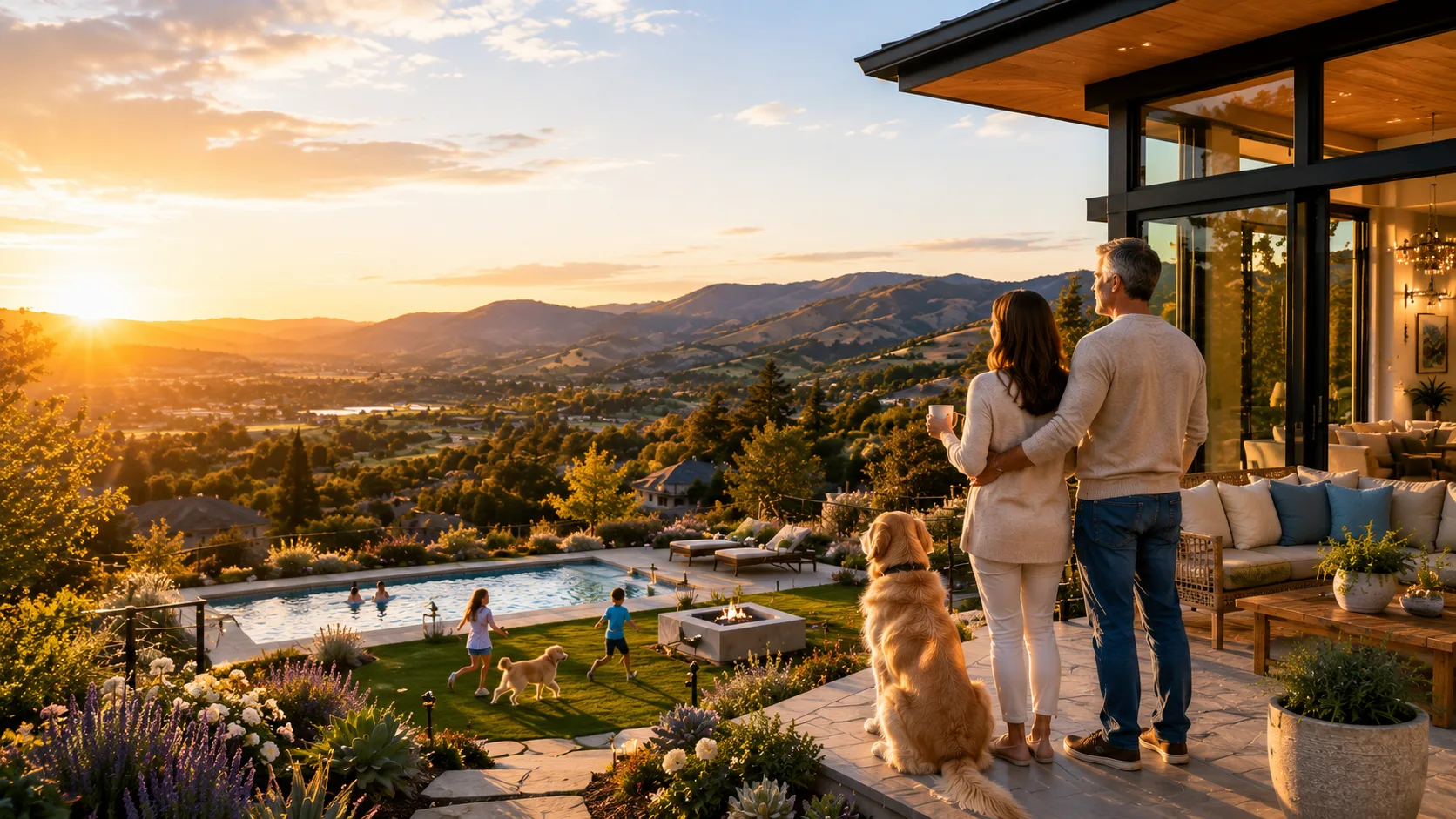 A California family relocating to a new home