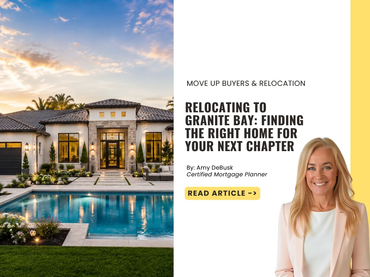 Luxury home in Granite Bay, California with a pool, featured in a relocation guide for homebuyers moving to the area.