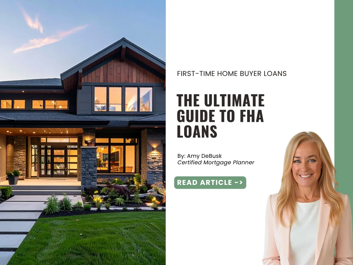 Modern single family home at dusk featured in a comprehensive guide explaining FHA loans and home financing options for buyers.
