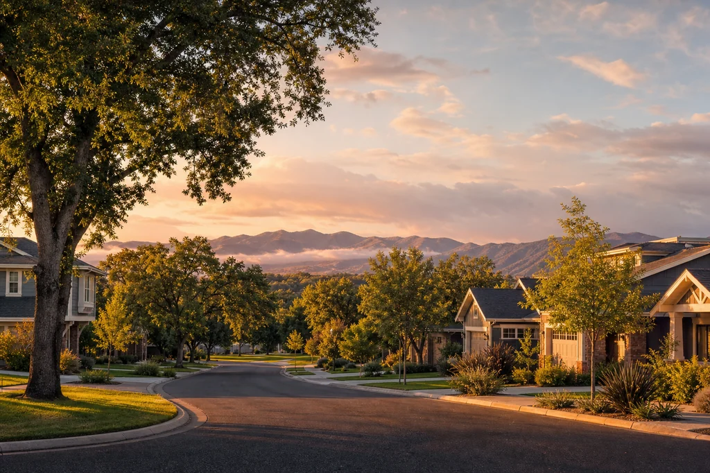 A Roseville street near Amy DeBusk's office