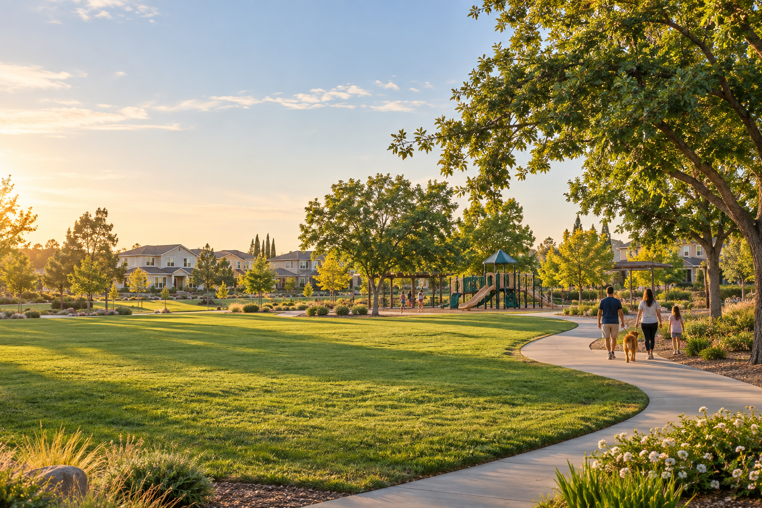 Elk Grove park and neighborhood